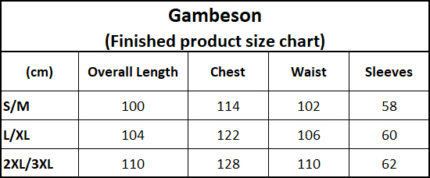 knight-gambeson-new-size-chart